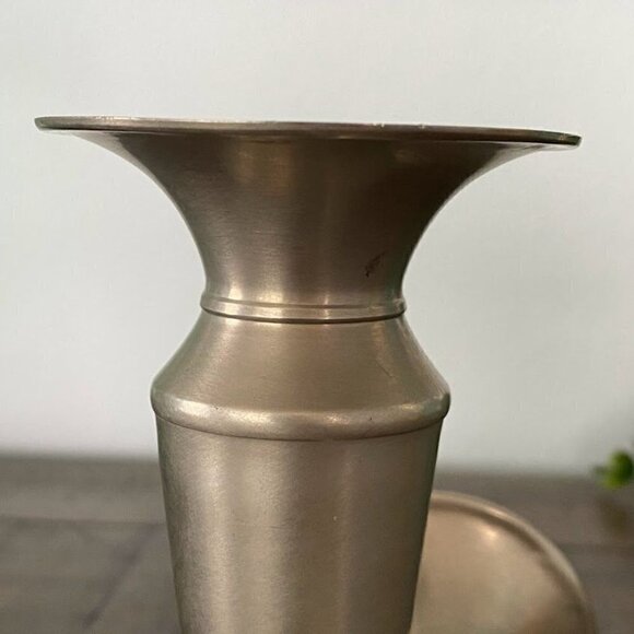 Department 56 Art Deco Silver Tone Candle Stick Holders - Set of 2 - Picture 4 of 4